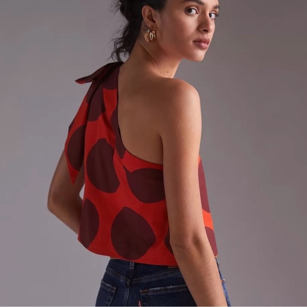 Farm Rio One Shoulder Crop Top XS - Picture 2 of 7